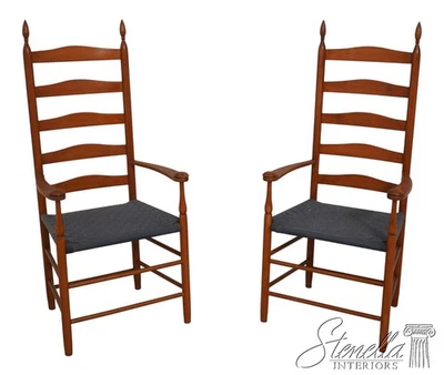 LF65282: Pair of Shaker Style Cherry Dining Room or Occasional Armchairs - Image 1 of 4