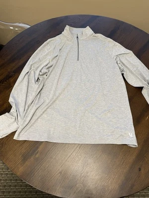 Vuori Ease Performance Half-Zip 2.0 pullover  Light Heather Gray Men's XXL - Image 1 of 4