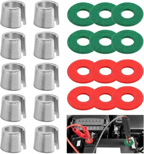 10PCS Car Battery Post Terminal Shims Auto Le-Ad Terminal Shim Caps with 12Pcs W - Picture 1 of 12