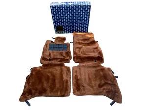 Juego de alfombrillas de lana de cordero Bentley Arnage 1998-1999 OEM PV28745PB64 RUSSET NUEVAS - Imagen 1 de 24