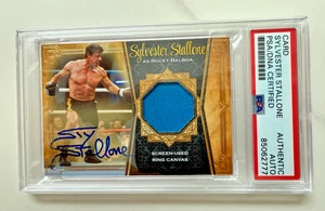 Sylvester Stallone Rocky Balboa Autographed Used Ring Card PSA/DNA Auth Auto - Picture 1 of 4
