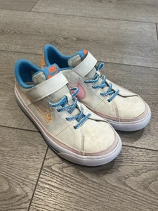 Nike Court Legacy Kids 3 Youth White Orange DZ2814-100 Sneakers Athletic No Tie - Picture 1 of 6