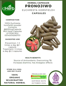 {idHerb} CAPSULE PRONOJIWO EUCHRESTA HORSFIELDII NATURAL ORGANIC HERBAL FRESH - Picture 1 of 4