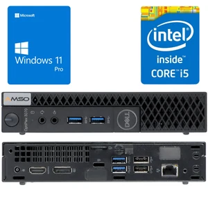 Dell Optiplex 3070 micro PC i5-9400 - WLAN - 8/16/32GB - 0/256/512/1024GB Win 11 - Afbeelding 1 van 34