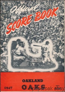 1947 Oakland Oaks Pacific Coast League Score Book Casey Stengel Manager - Picture 1 of 3
