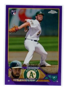 Ken Waldichuk 2023 Topps cromo novato refractor púrpura/250 #52 - Imagen 1 de 2