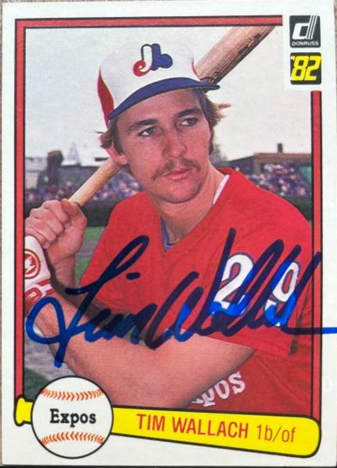 Tim Wallach Autographed 1982 Donruss #140 RC  - Image 1 of 1