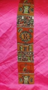 🔥 VINTAGE ROOSTER RED PHARMACY PHARMACIST RX MEDICAL SQUARE END NECK TIE - Picture 1 of 4