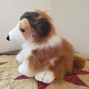 Ganz Webkinz Plush Collie Realistic Dog Lassie Stuffed Animal Toy Sable & White - Picture 1 of 10