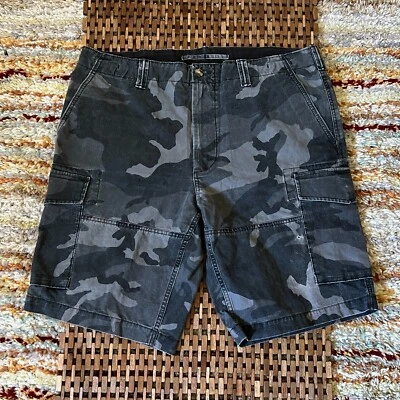 Polo Ralph Lauren Grey Camo Cargo Shorts Men's Size 36 Tall 36 Long XL - Image 1 of 3