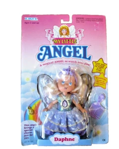 Vintage Ertl My Little Angel Puppe Daphne 1993 Spielzeug Glitzer Flügel Charm Neu aus altem Lagerbestand - Bild 1 von 5