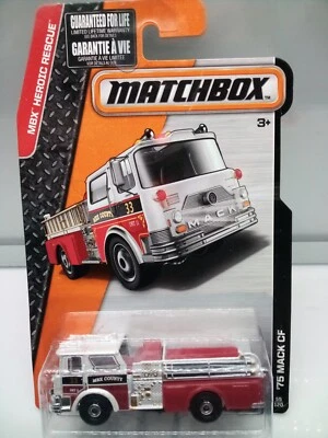 Matchbox Superfast / MB 964 - '75 Mack CF Fire Pumper - White & Red - Model x1 - Image 1 of 4