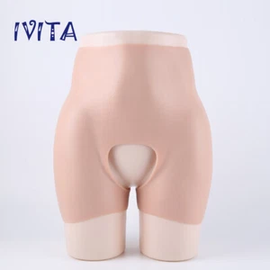 S Size Silicone Butt Lifter Hips And Buttocks Enhancer Open Crotch Pants - Picture 1 of 12