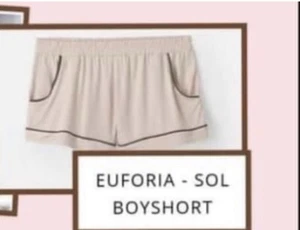 Pure Romance Euforia Bamboo Sol Boyshort Size Small NEW In Box (Shorts Only) - Picture 1 of 9