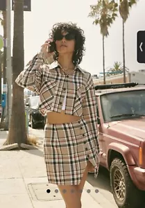 forever 21 Neu mit Etikett kariertes Rock Set Gr. L - Bild 1 von 6