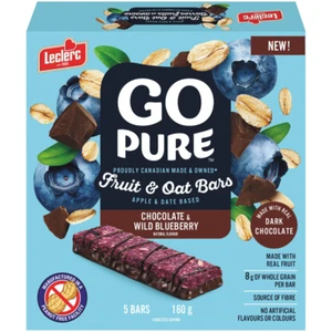 10 Chocolate & WIld Blueberry Go Pure Snack Bars FREE SHIP 48 STATES - Picture 1 of 5