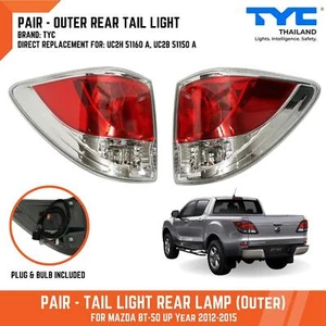 TYC PAR LH LADO DERECHO EXTERIOR LUZ TRASERA LUZ TRASERA PARA MAZDA BT-50 PICKUP 12-15 - Imagen 1 de 9