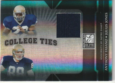 2006 Donruss Elite College Ties Jerseys Prime #6 Julius Jones Fasano Jersey /99 - Image 1 of 2