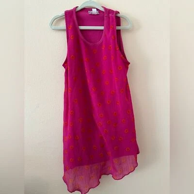 Disney D-Signed pink and orange sleeveless tunic - size M - GUC - Image 1 of 3