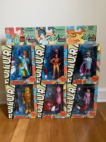 Toynami Futurama Build-a-Bot - Robot Santa Series (All 6 Figures) Cover