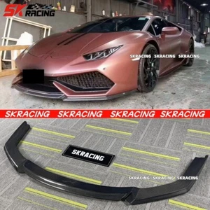 Fit For Lamborghini Huracan LP610 Carbon Fiber Front Bumper Splitter Lip Bodykit - Picture 1 of 20