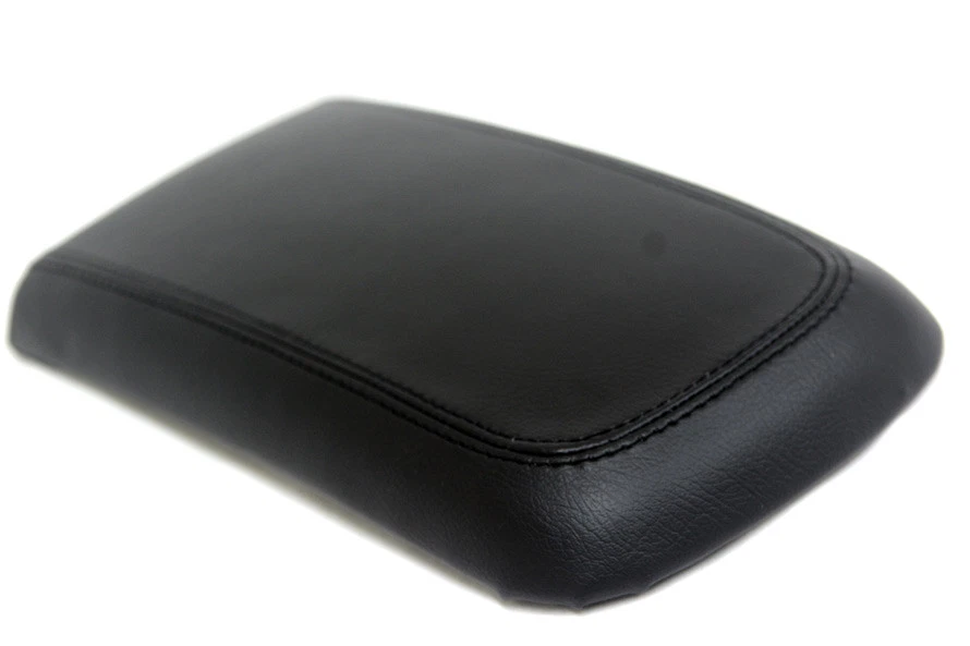 Fits 06-12 Mitsubishi Eclipse Synthetic Leather Armrest Console Lid Cover Black - Image 1 of 2