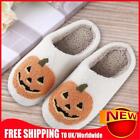 Halloween House Shoes Fuzzy Slippers for Women Men (40-41 Fits Feet Size 39-40)
