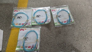 LOT of 4 FIS OM4 Multimode Fiber Patch Cables LC PC Duplex ClearCurve - No Retur - Photo 1/1