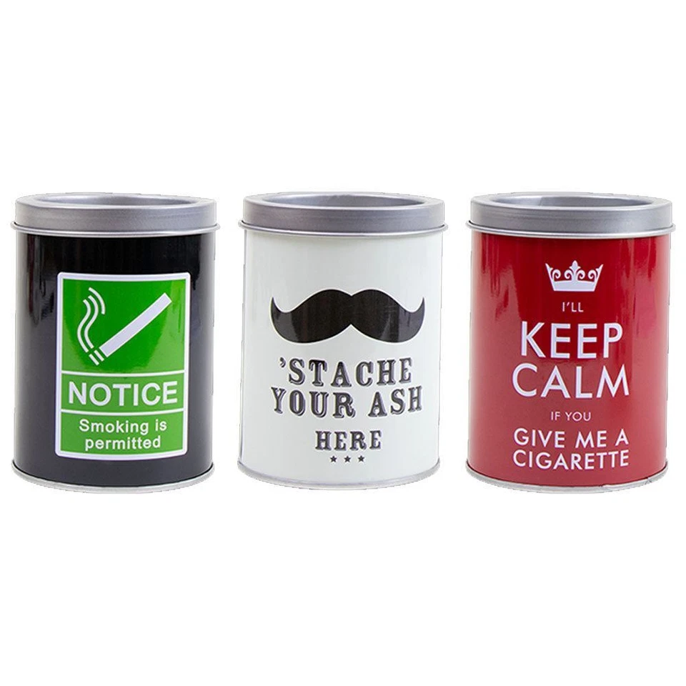 Novelty Metal Ashtray (Single) Assorted Designs