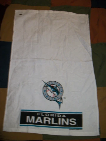 1997 World Series Champs White Rally Stadium Towel Florida Marlins Baseball MLB Cover
