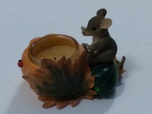 Charming Tails - Pumpkin Squash Votive Candle Holder Figurine - Picture 1 of 5