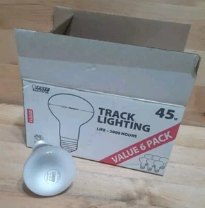 6CT: FEIT Electric 45w Track Lighting Indoor Flood 120volt R20 Bulbs SAVE! VALUE - Picture 1 of 2