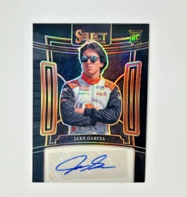 2024 Select NASCAR Racing JAKE GARCIA RC Black Prizm AUTO 1/1 - Image 1 of 2
