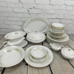 LOT OF 36  Setting for 8  Fine China GOLDEN HARVEST  Plates, bowls, serving READ - Picture 1 of 22