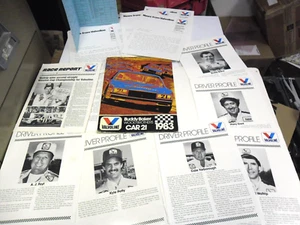 NASCAR WOOD BROS. 1983 VALVOLINE PRESS KIT + 17 VINTAGE POST CARDS/HERO - Bild 1 von 17