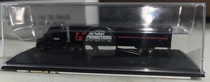 DCP Die Cast Promotions Semi Truck & Trailer w/display case & magnifier 1/256 - Picture 1 of 6