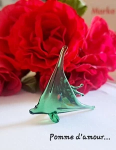 Verre de Murano petite figurine à poser, délicate et raffinée, 5 x 5 cm. Neuf - Picture 1 of 4