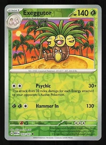 Exeggutor 103/165 Reverse Holo Near Mint Pokemon TCG Scarlet & Violet 151 MEW - Picture 1 of 1