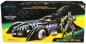 Spin Master DC Retro Collection Batman Forever Batmobile w/ Batman Figure - Picture 1 of 2