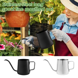 Small Watering Can with Handle 12oz/350ml Rustproof 304 Stainless Steel qiERW - Picture 1 of 22