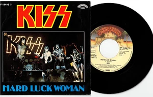 Kiss - Hard Luck Woman 7" 1976 GERMANY PRESSING Casablanca / Bellaphon BF 18490 - Picture 1 of 3
