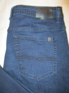 Pantalones de mezclilla para hombre Buffalo David Bitton Jackson-X elásticos rectos azules talla 38 x 30 como nuevos - Imagen 1 de 5