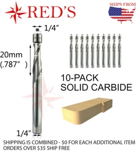 Broca de enrutador espiral CNC Tideway Solid Carbide C4 LC02140404 1/4" - Imagen 1 de 1
