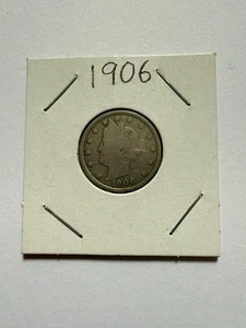1906 Liberty V Nickel 5 Cent Münze - Bild 1 von 2