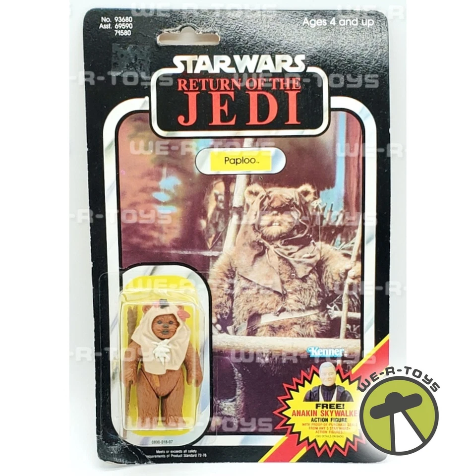 Star Wars ROTJ Rancor Keeper Action Figure (Kenner 1983 77 Back) MOC