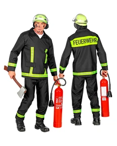 Feuerwehrmann Uniform Kostüm - Bild 1 von 12