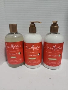 3 SheaMoisture Curl Stretch 1 Shampoo & 2 Conditione Kalahari Melonenöl Infused - Bild 1 von 8