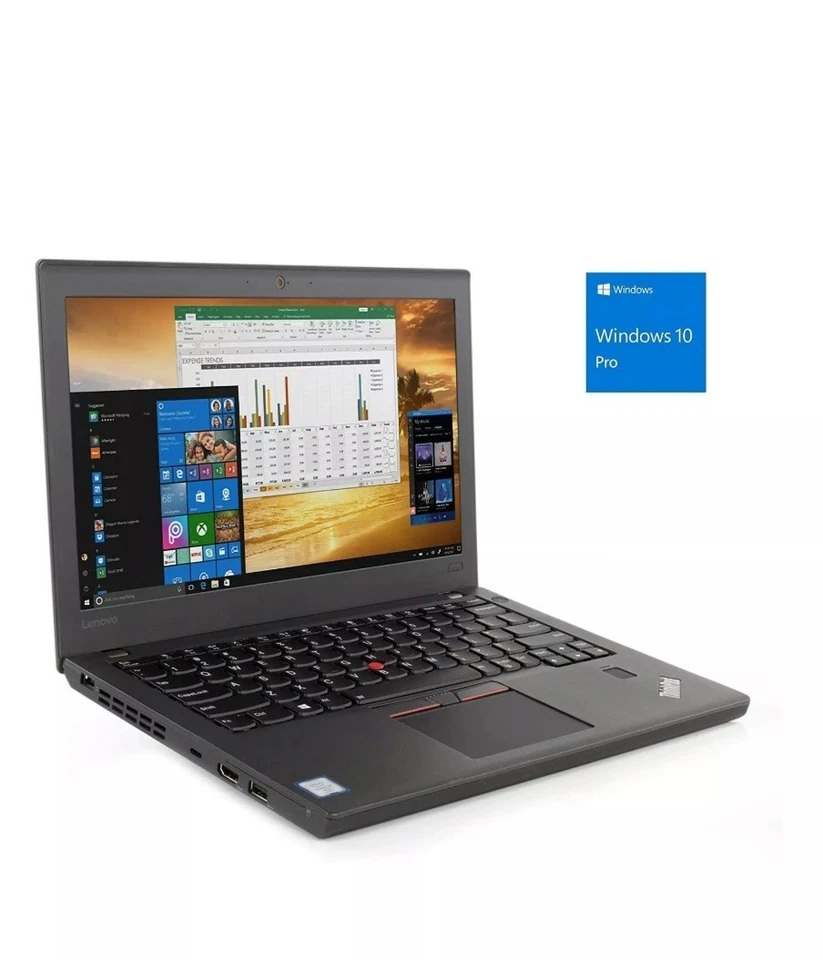 Lenovo ThinkPad X270 12.5" HD Ultrabook i5-6300u 8GB 256GB Wi-Fi BT Cámara web W10P Foto 1 de 4