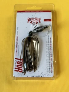 Strike King 3/8oz Tour Grade Tungsten Thunder Cricket Green Pumpkin - Picture 1 of 3