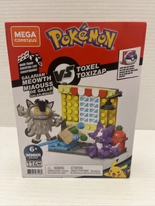 Mega Construx POKEMON: 114pc GALARIAN MEOWTH vs TOXEL Building Set (2020) SEALED - Picture 1 of 10